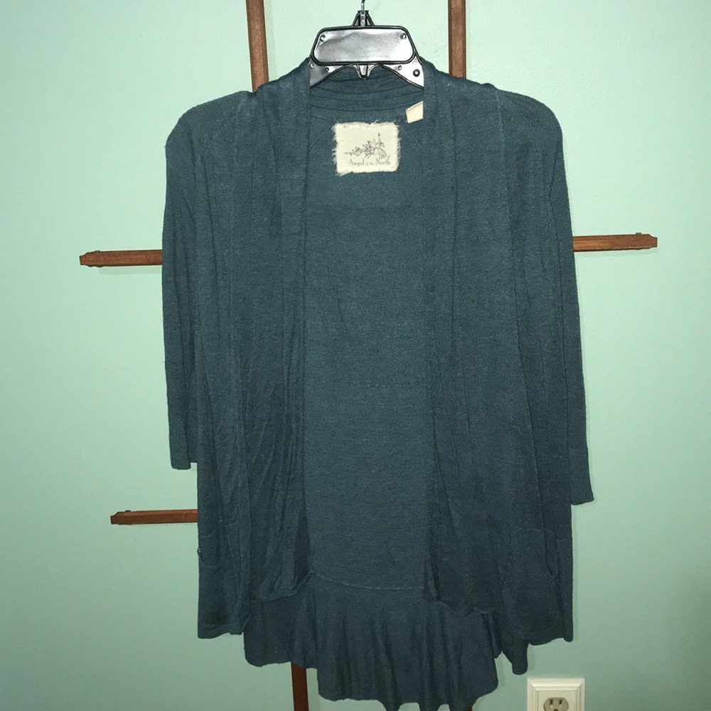 Anthro blue sweater
